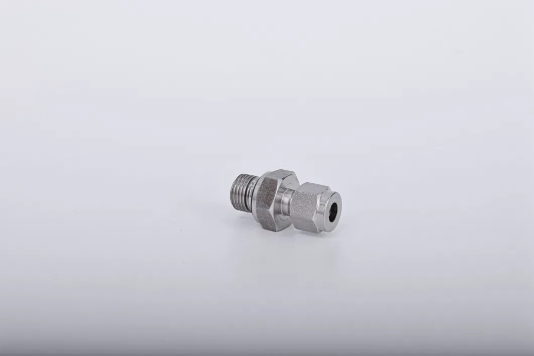 Tube Fitting Metal 316 Stainless Steel 1/8 Inch NPT Compression Fitting Male Connector Instrument Fittings Tube