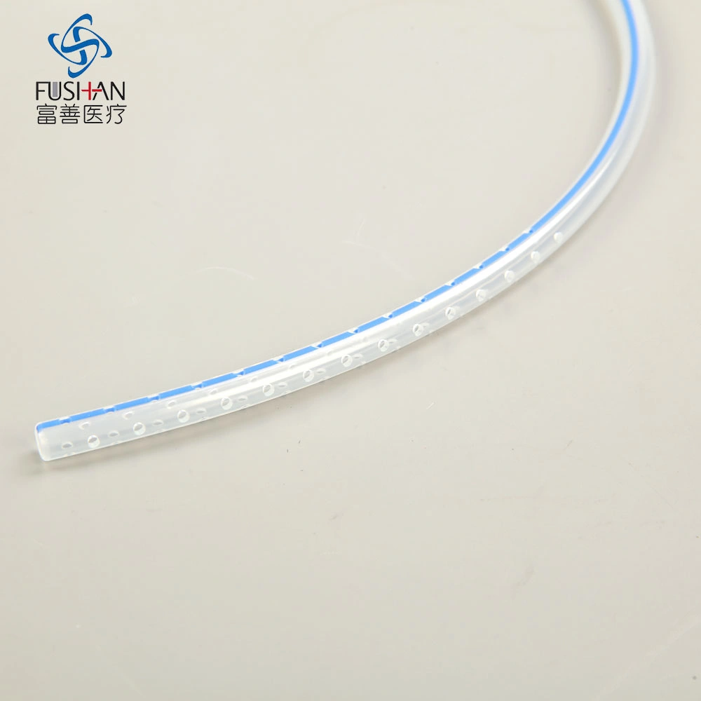 Hospital Supply Disposable 100% Silicone Wound Drainage Round Perforated Drain Tube CE&ISO Approval for Abdominal Surgery Medical Instruments