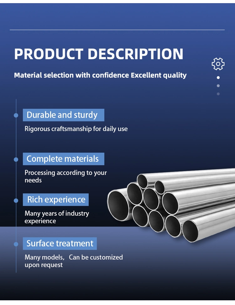 Precision Ss Stainless Steel Tube Supplier with 2b Surface 201 304 316 316L Grade Thin Wall 6mm 25mm 40mm 50mm Welded/Seamless