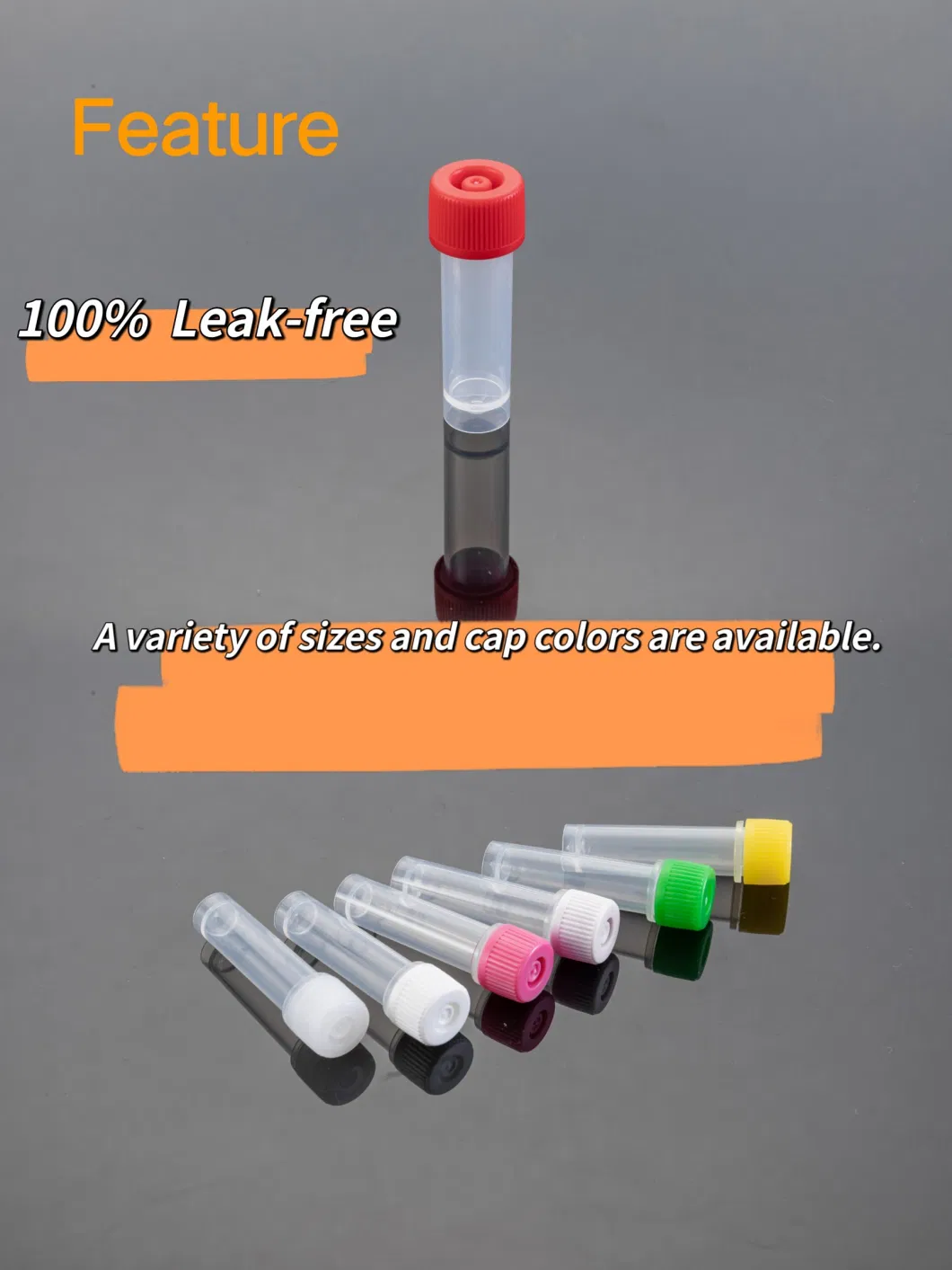 Lab Instrument High Sealing Performance Lab Equipment Supply Tube with Screw Cap for Virus Sample